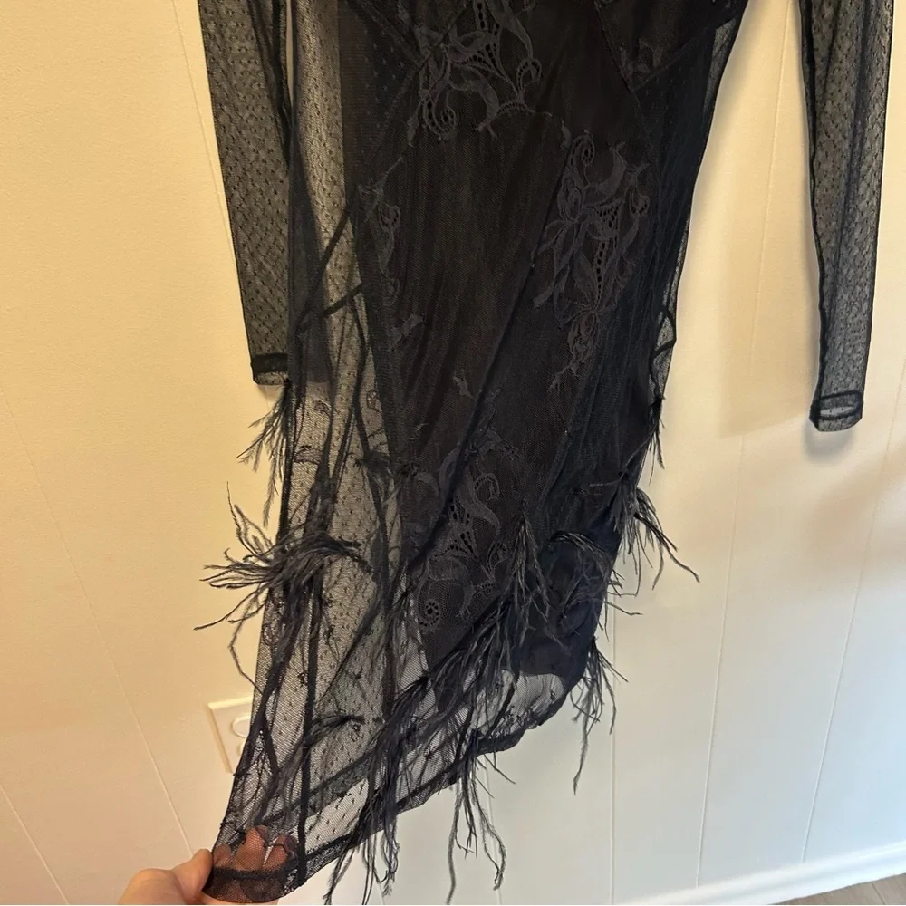 Cinq a Sept Amabella Embroidered Cocktail Dress With Slip - Picture 4 of 15